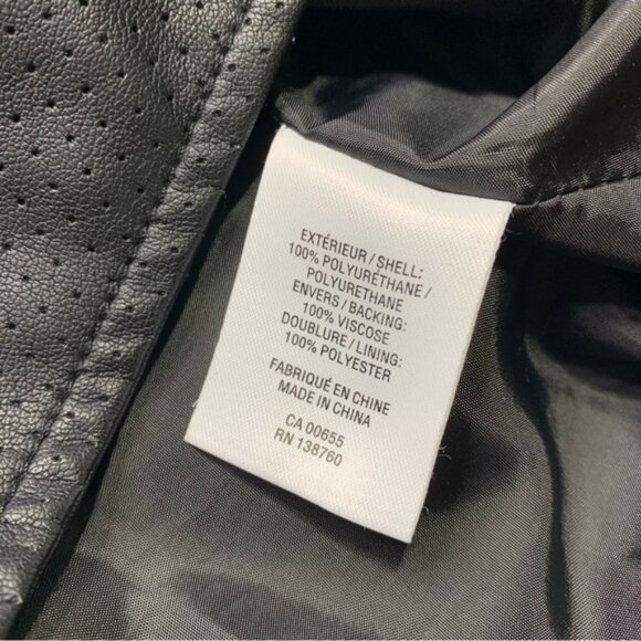 Reitmans L PU Lether moto jacket - Picture 7 of 9